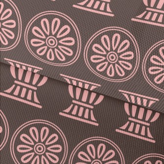 Flowers And Vases Doodle Waterproof Oxford