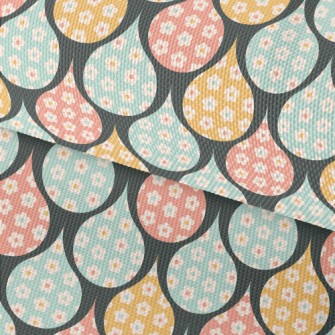 Colorful Water Drop Flowers Waterproof Oxford