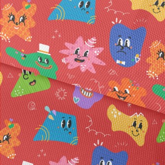 Funny Cartoon Shapes Waterproof Oxford