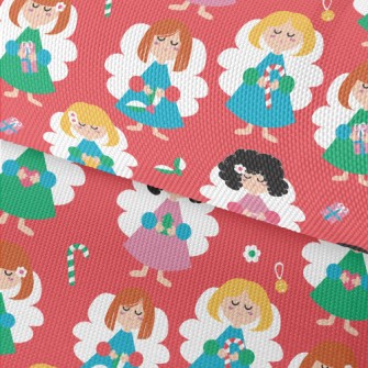 Cute Christmas Girl Waterproof Oxford