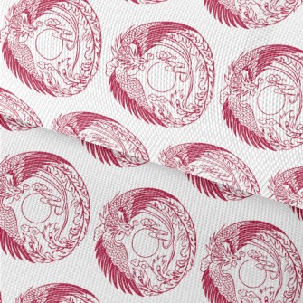 Hand Drawn Chinese Phoenix Waterproof Oxford