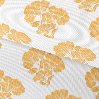 Retro Orange Lotus Waterproof Oxford