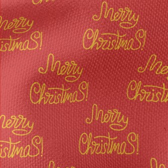 Handwritten Merry Christmas Waterproof Canvas