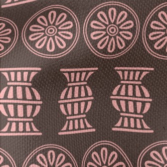 Flowers And Vases Doodle Waterproof Canvas