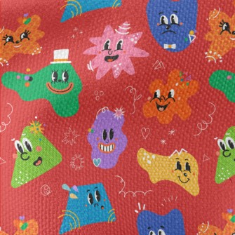 Funny Cartoon Shapes Waterproof Canvas