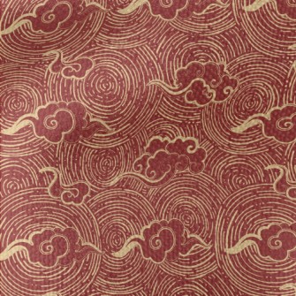 Chinese Clouds And Circles Waterproof Canvas