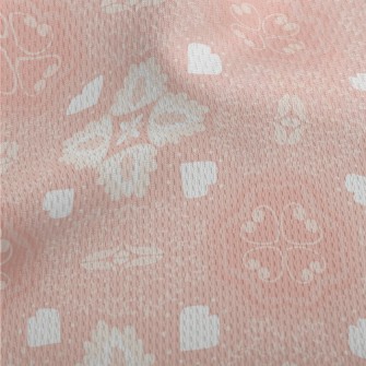Beautiful Pink Garden Athletic Mesh Flat Back