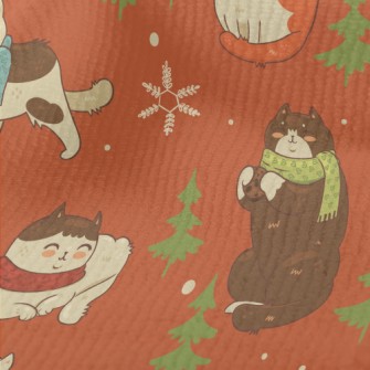 Winter Scarf Cat Terry