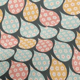 Colorful Water Drop Flowers Performance Linen