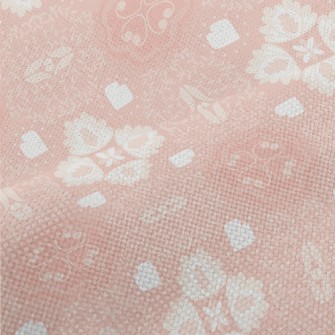 Beautiful Pink Garden Performance Linen