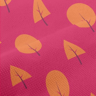 Lovely Orange Forest Performance Linen