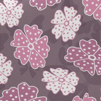 Vintage Butterflies And Flower Twill