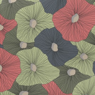 Abstract Colorful Hand Drawing Twill