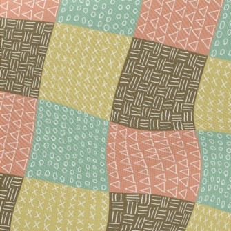 Hand Drawn Geometric Doodles Twill