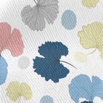 Colorful Hand Drawn Ginkgo Lea Standard Corduroy