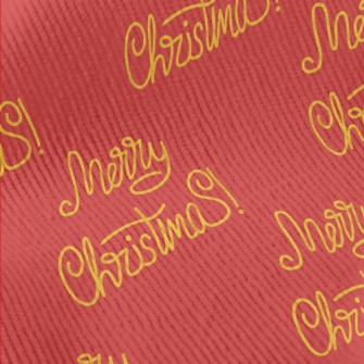 Handwritten Merry Christmas Standard Corduroy