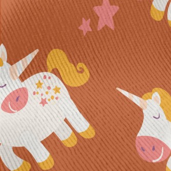Happy Cartoon Unicorn Standard Corduroy