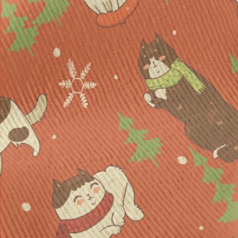 Winter Scarf Cat Standard Corduroy