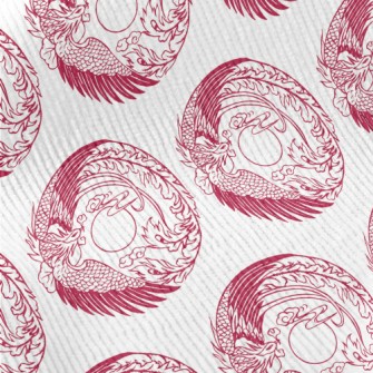 Hand Drawn Chinese Phoenix Standard Corduroy