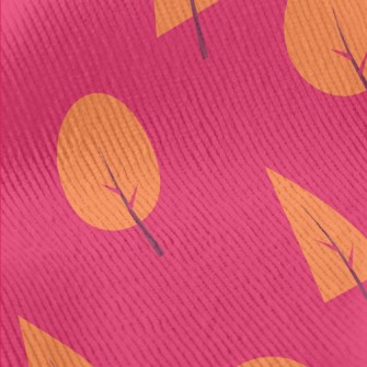 Lovely Orange Forest Standard Corduroy