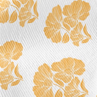 Retro Orange Lotus Standard Corduroy