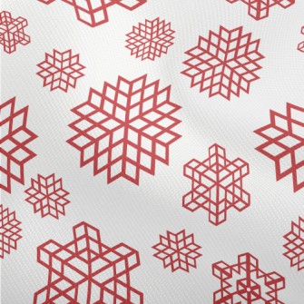 Red Christmas Snowflakes Dobby