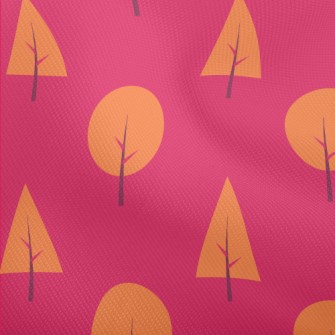 Lovely Orange Forest Dobby