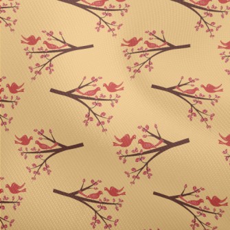 Autumn Birds And Branches Dobby