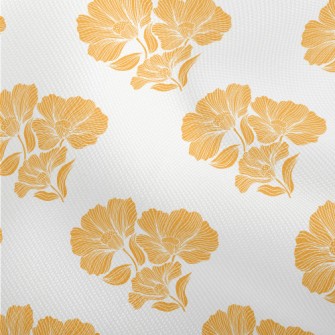 Retro Orange Lotus Dobby