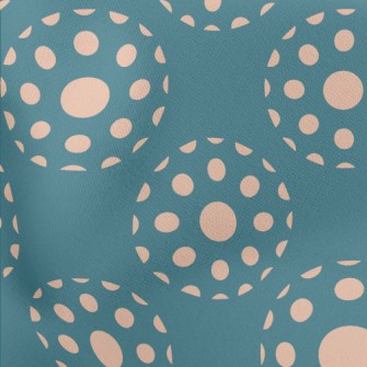 Apricot Polka Dot Decoration Stretch Ponte