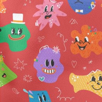 Funny Cartoon Shapes Stretch Ponte