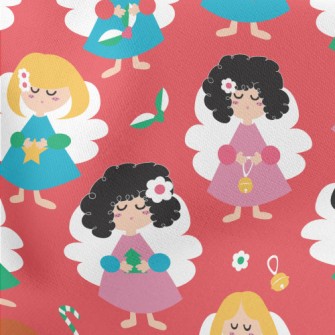 Cute Christmas Girl Stretch Ponte