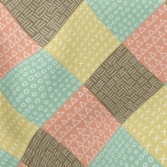 Hand Drawn Geometric Doodles Stretch Ponte