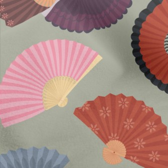 Traditional Oriental Folding F Micro Fleece