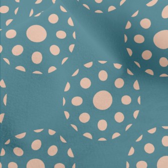 Apricot Polka Dot Decoration Micro Fleece