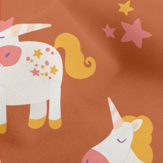 Happy Cartoon Unicorn Micro Fleece