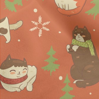 Winter Scarf Cat Micro Fleece