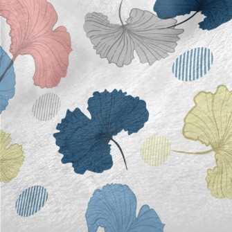 Colorful Hand Drawn Ginkgo Lea Minky