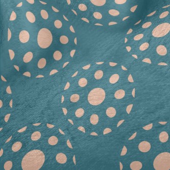 Apricot Polka Dot Decoration Minky