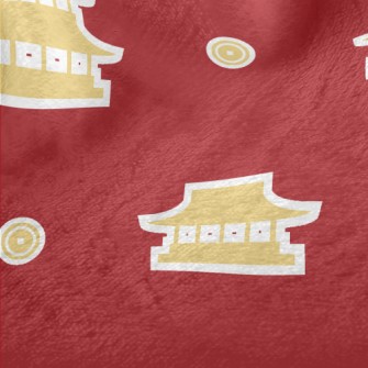 Chinese Style Building Sticker Minky