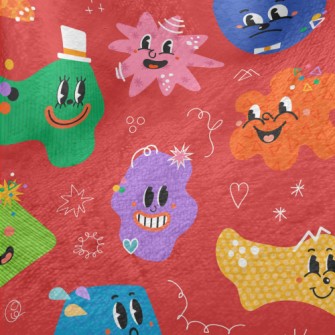 Funny Cartoon Shapes Minky