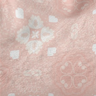 Beautiful Pink Garden Minky