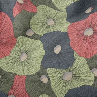 Abstract Colorful Hand Drawing Minky