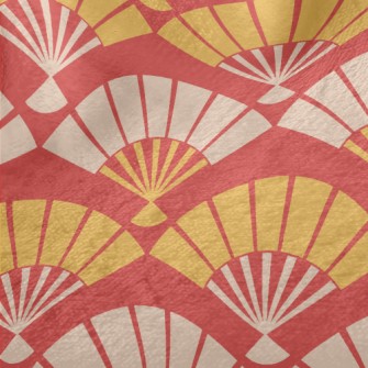 Retro Cartoon Folding Fan Minky