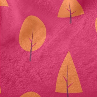 Lovely Orange Forest Minky