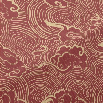 Chinese Clouds And Circles Piqué