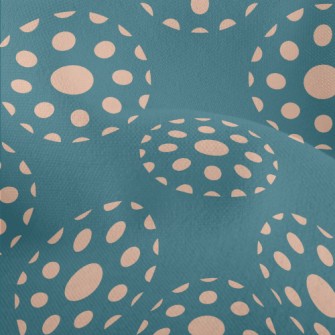Apricot Polka Dot Decoration Lightweight Performance Linen