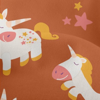 Happy Cartoon Unicorn Lightweight Performance Linen