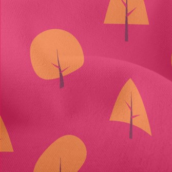 Lovely Orange Forest Lightweight Performance Linen