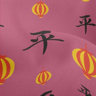 Chinese Peace Lantern Lightweight Performance Linen